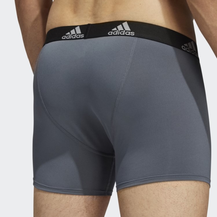Conjunto De Três Calções De Desempenho Cinza Adidas