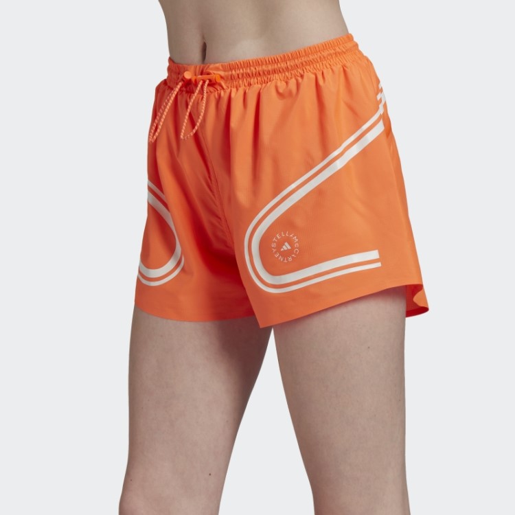 App Laranja Adidas By Stella Mccartney Truepace Shorts De Corrida Fashion