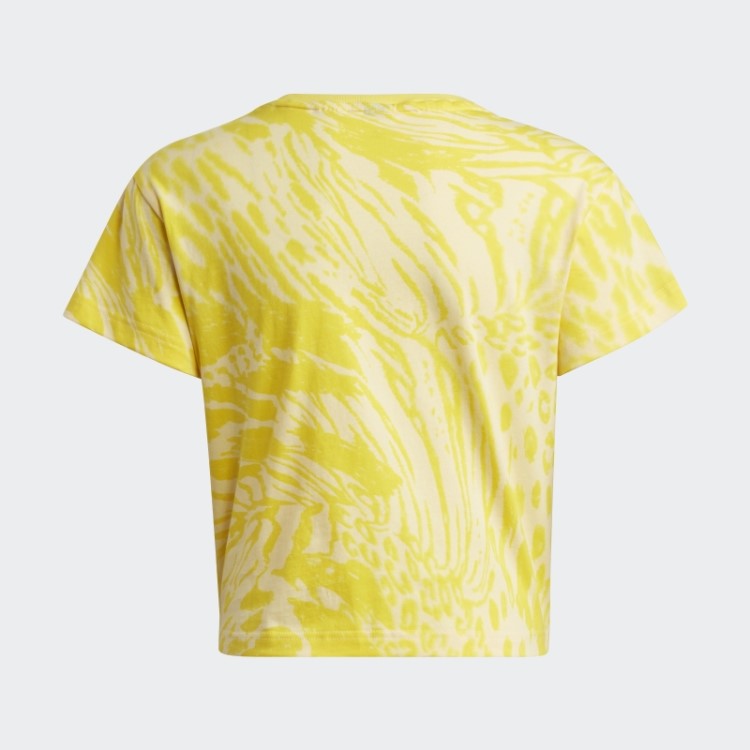 Future Icons Camiseta Híbrido De Algodão Com Estampa De Animal Regular Adidas Amarelo