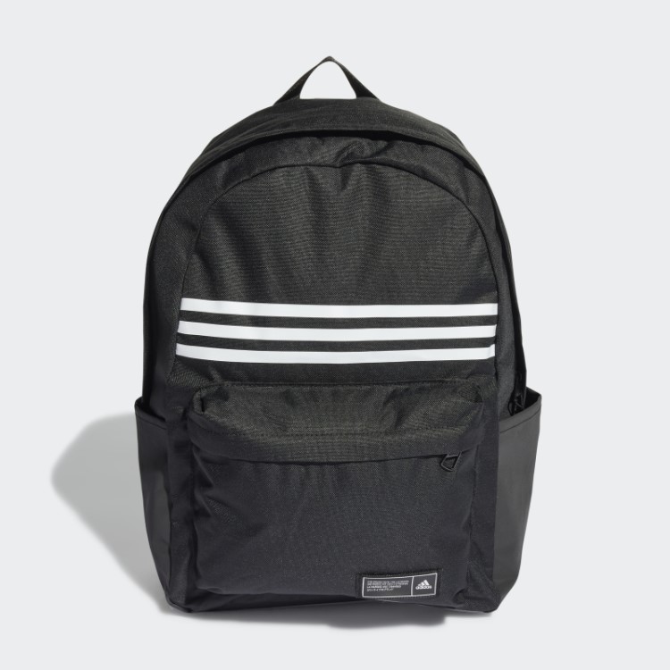 Mochila Preta Adidas Classic 3 Listras Horizontal