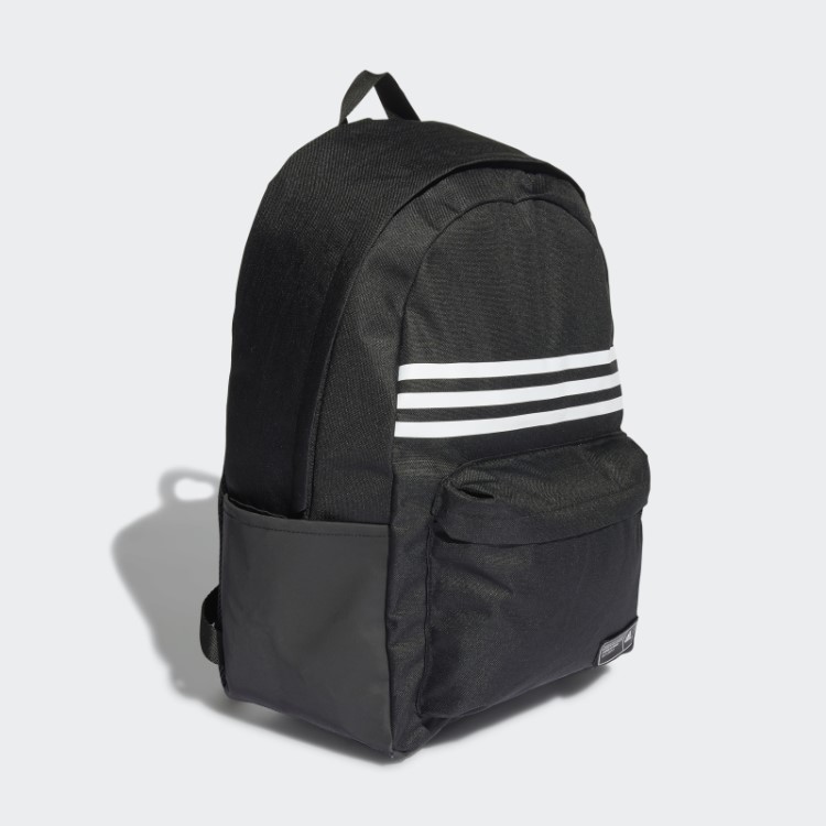 Mochila Preta Adidas Classic 3 Listras Horizontal