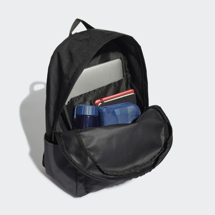 Mochila Preta Adidas Classic 3 Listras Horizontal