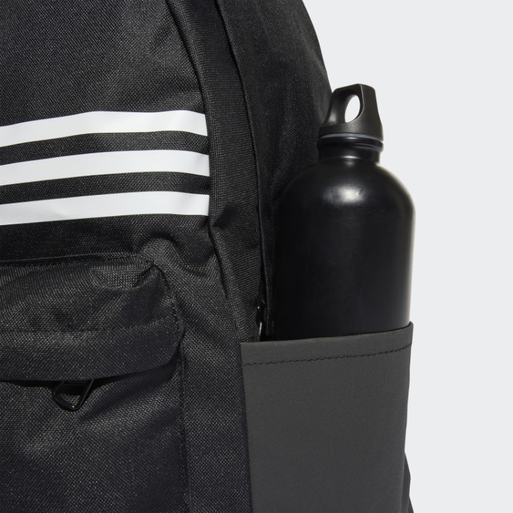 Mochila Preta Adidas Classic 3 Listras Horizontal