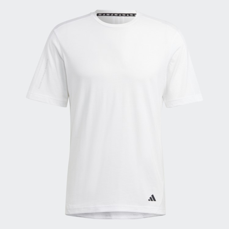 Camiseta Branca Para Treino Adidas Yoga Base