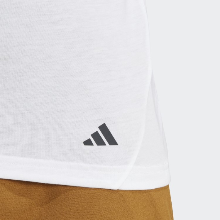 Camiseta Branca Para Treino Adidas Yoga Base