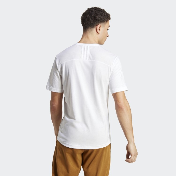 Camiseta De Treinamento Base De Ioga Adidas Branca