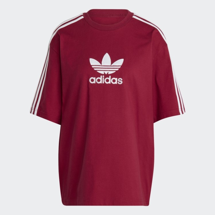 Camiseta Adicolor Trefoil Adidas Bordô