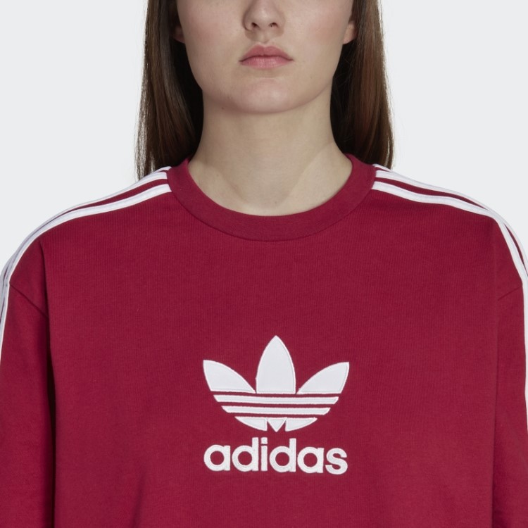 Camiseta Adicolor Trefoil Adidas Bordô