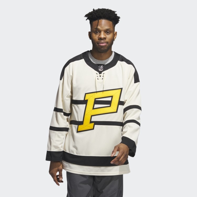 Pinguins Autêntica Camisa Clássica De Inverno Com Marca De Palavra Bege 15 Ccm-sld Adidas