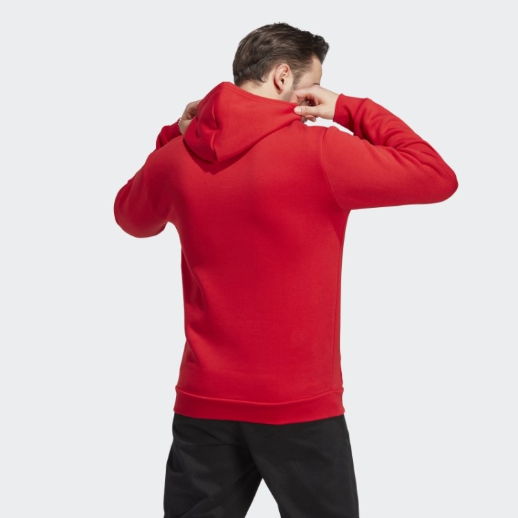 Adidas Trefoil Essentials Moletom Com Capuz Escarlate