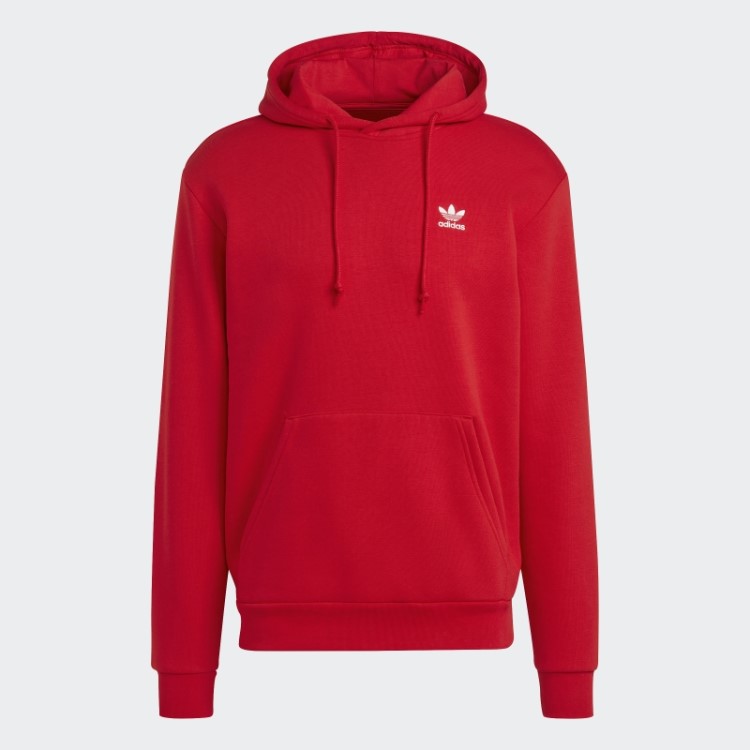 Adidas Trefoil Essentials Moletom Com Capuz Escarlate