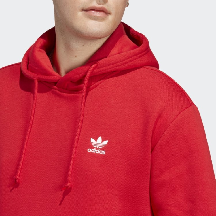 Adidas Trefoil Essentials Moletom Com Capuz Escarlate