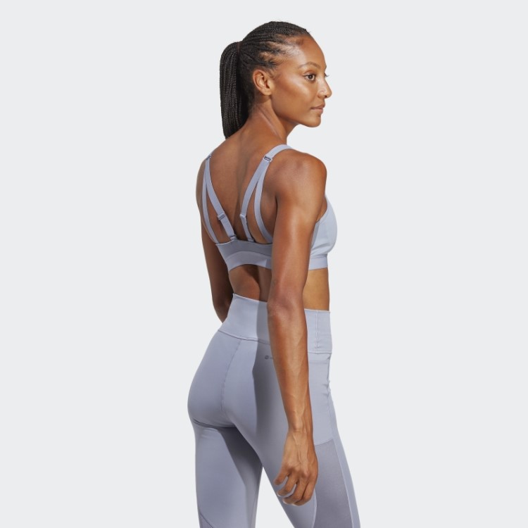 Sutiã De Alta Sustentação Adidas Tlrd Move Violeta Prateado
