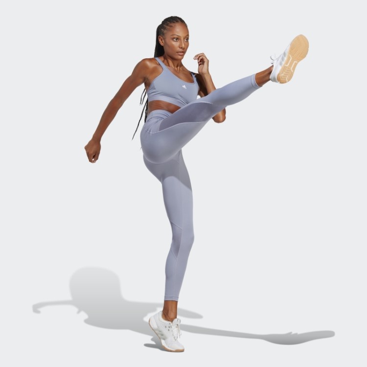 Sutiã De Alta Sustentação Adidas Tlrd Move Violeta Prateado