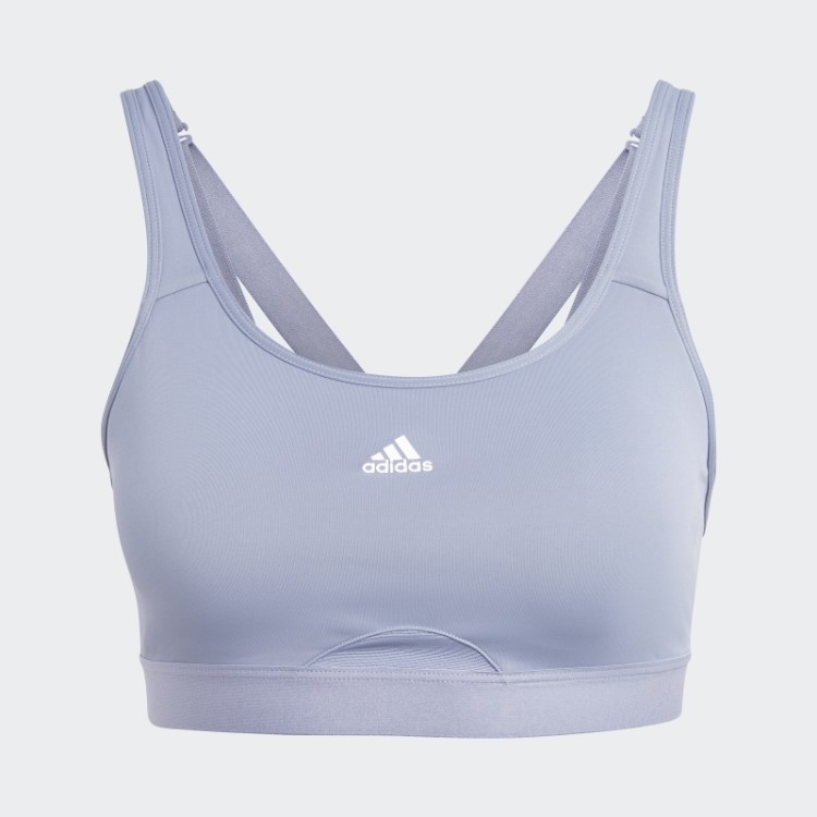 Sutiã De Alta Sustentação Adidas Tlrd Move Violeta Prateado
