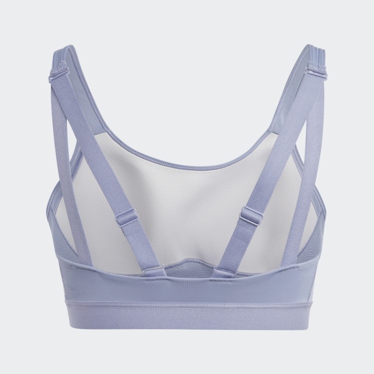 Sutiã De Alta Sustentação Adidas Tlrd Move Violeta Prateado