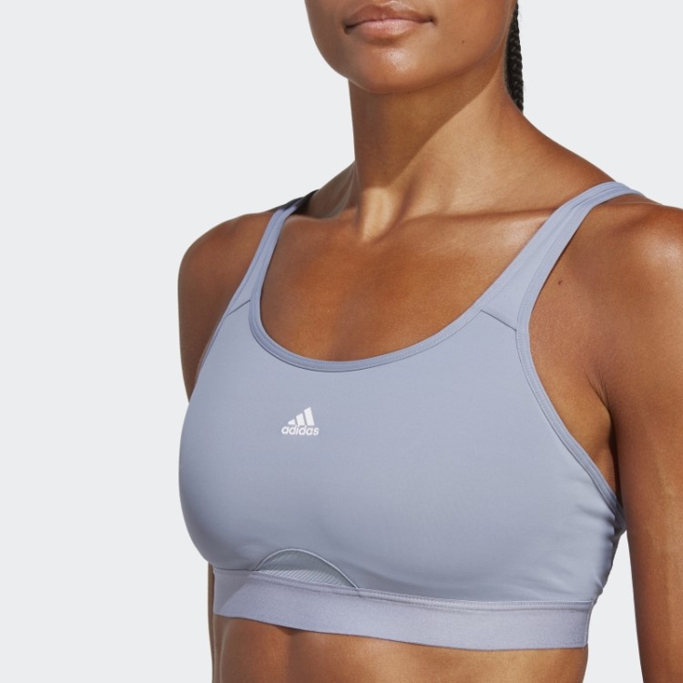 Sutiã De Alta Sustentação Adidas Tlrd Move Violeta Prateado