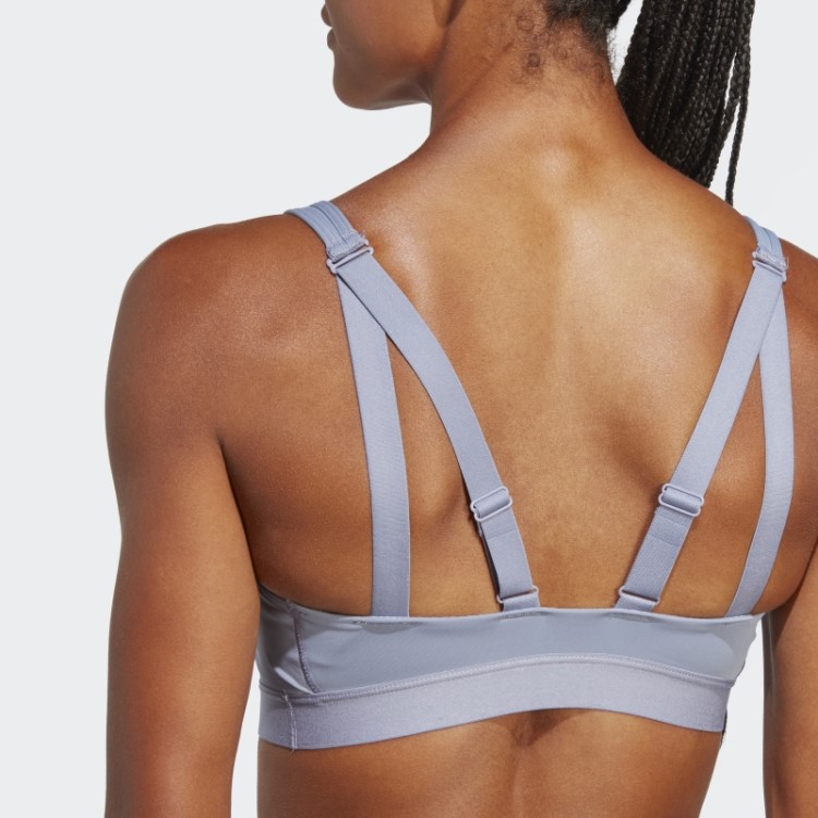 Sutiã De Alta Sustentação Adidas Tlrd Move Violeta Prateado Quente