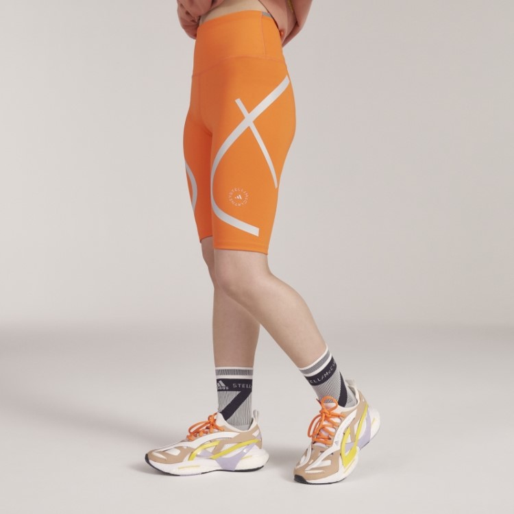 Bermuda De Ciclismo Adidas By Stella Mccartney Truepace Laranja Quente