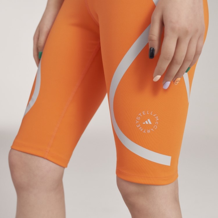 Bermuda De Ciclismo Adidas By Stella Mccartney Truepace Laranja Quente