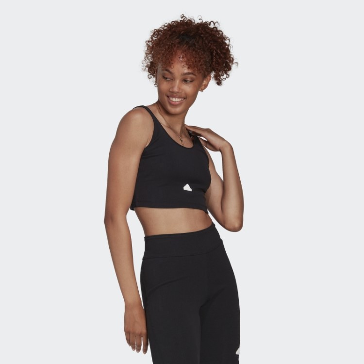 Top Cropped Adidas Preto