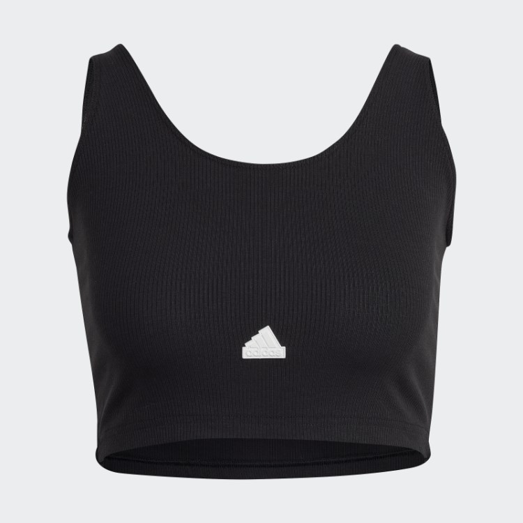 Top Cropped Adidas Preto