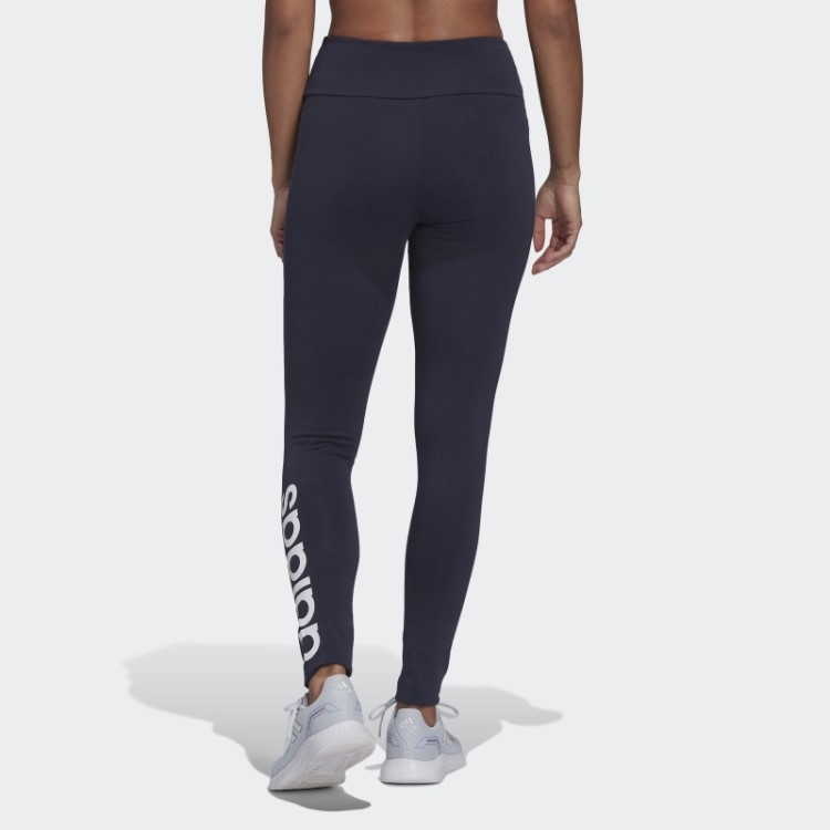 Legging Cintura Alta Com Logo Adidas Essentials Ink