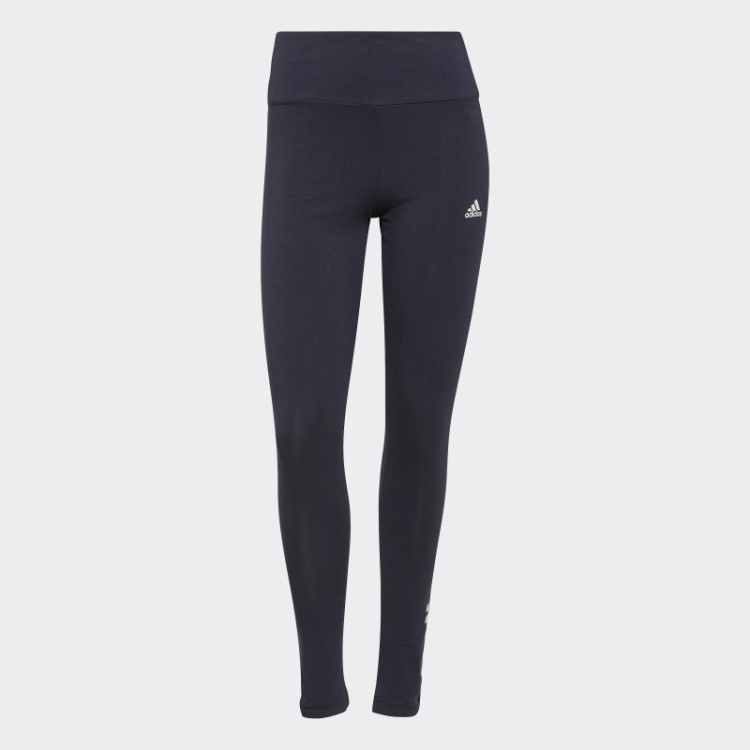 Legging Cintura Alta Com Logo Adidas Essentials Ink