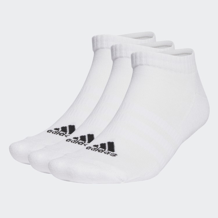 Meias Esportivas Acolchoadas Decotadas 6 Pares Adidas Branco