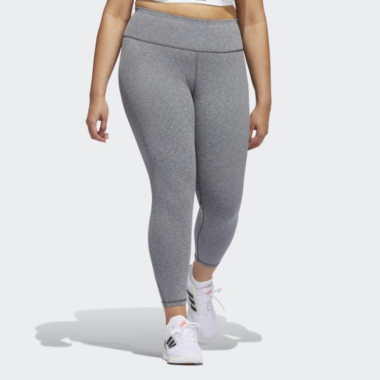 Leggings De Treino Adidas Optime Urze Cinza Escuro (tamanho Grande)