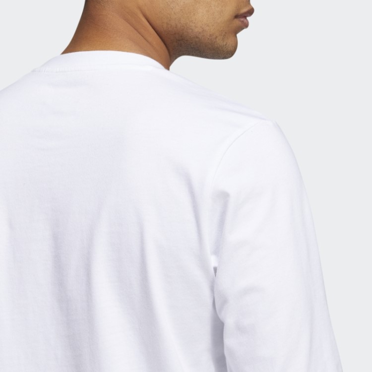 Camiseta Branca De Manga Longa Shmoofoil Peso Pesado Adidas