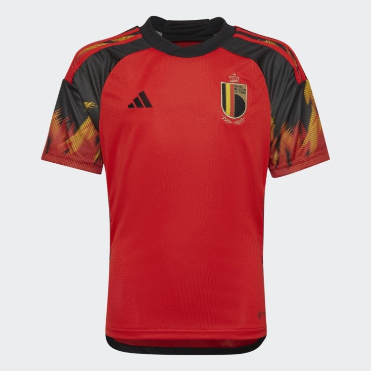 Adidas Belgium 22 Home Jersey Preto Estiloso