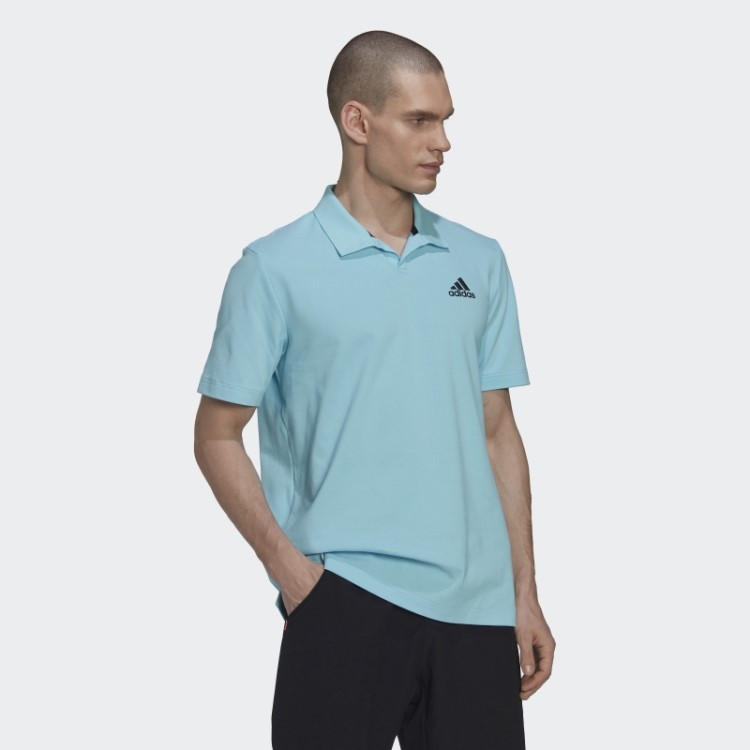Adidas Clubhouse 3-bar Camisa Pólo De Tênis Azul