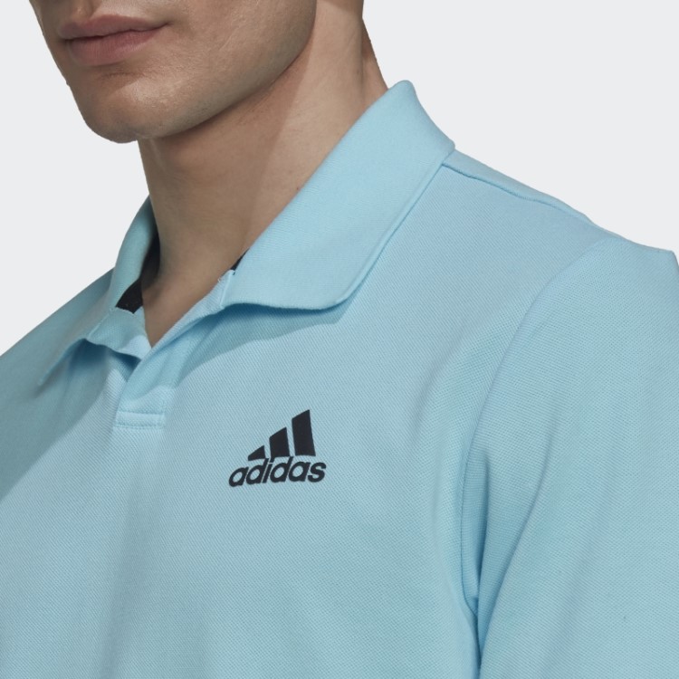Adidas Clubhouse 3-bar Camisa Pólo De Tênis Azul