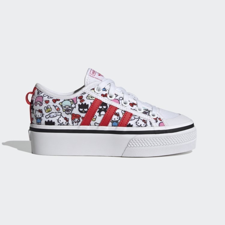 Sapatos De Plataforma Vermelho Adidas Nizza Elegante