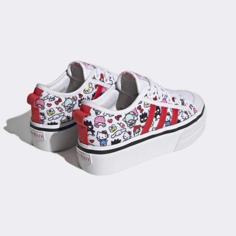 Sapatos De Plataforma Vermelho Adidas Nizza Elegante