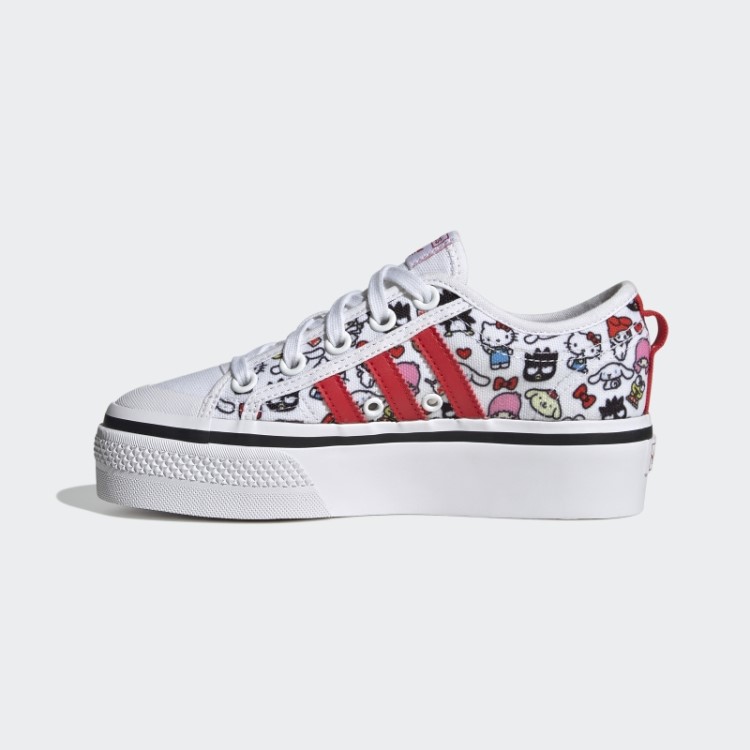 Sapatos De Plataforma Vermelho Adidas Nizza Elegante