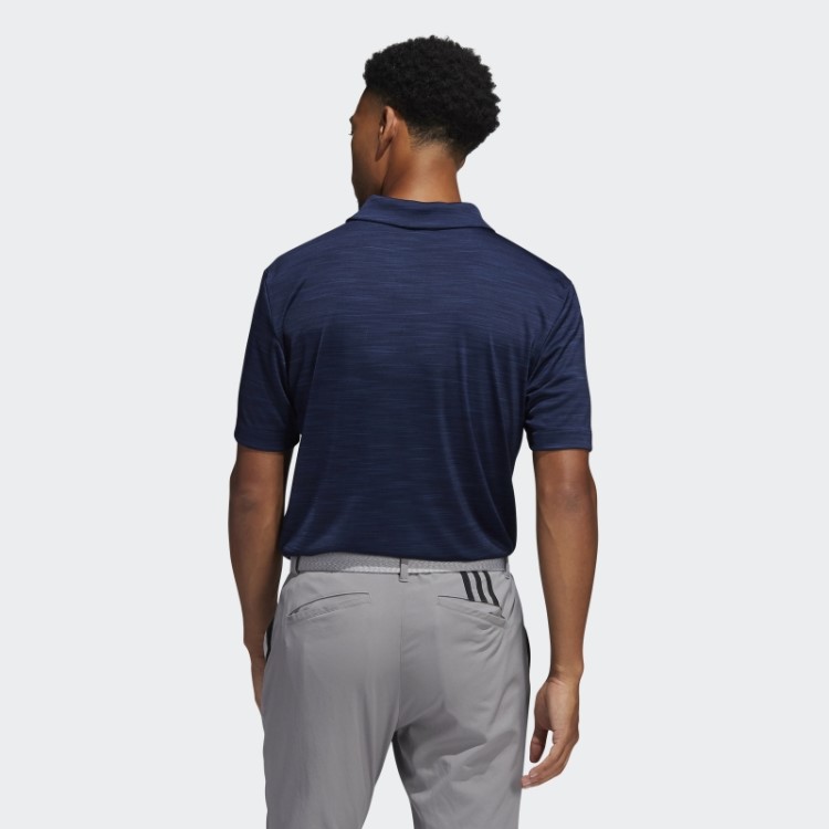 Camisa Polo Listrada Adidas Azul Marinho