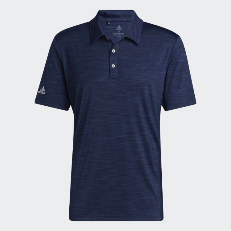Camisa Polo Listrada Adidas Azul Marinho