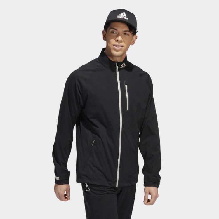 Jaqueta Preta Rain.rdy Com Zíper Completo Adidas