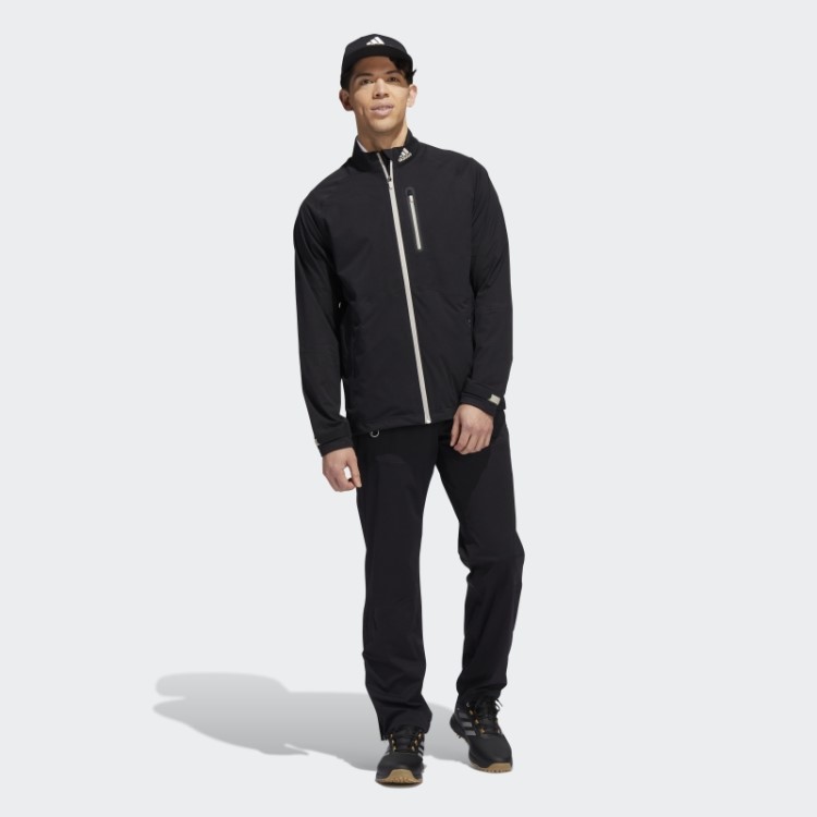 Jaqueta Preta Rain.rdy Com Zíper Completo Adidas