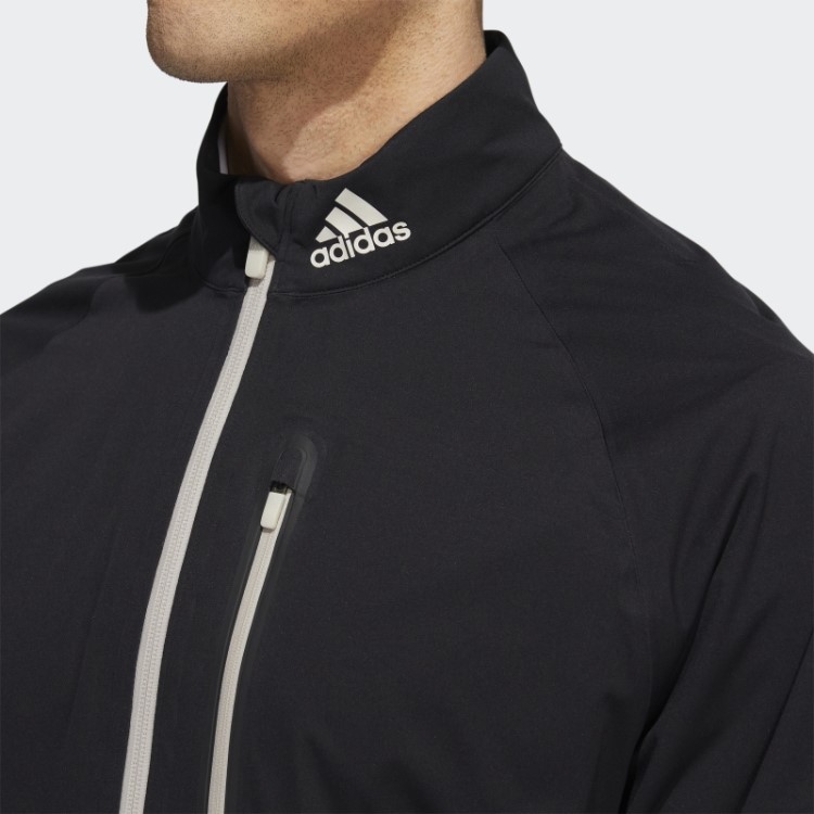 Jaqueta Preta Rain.rdy Com Zíper Completo Adidas