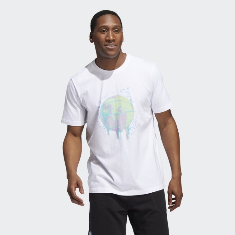 Adidas Branco D.o.n. Edição #4 Camiseta Dos Sonhos