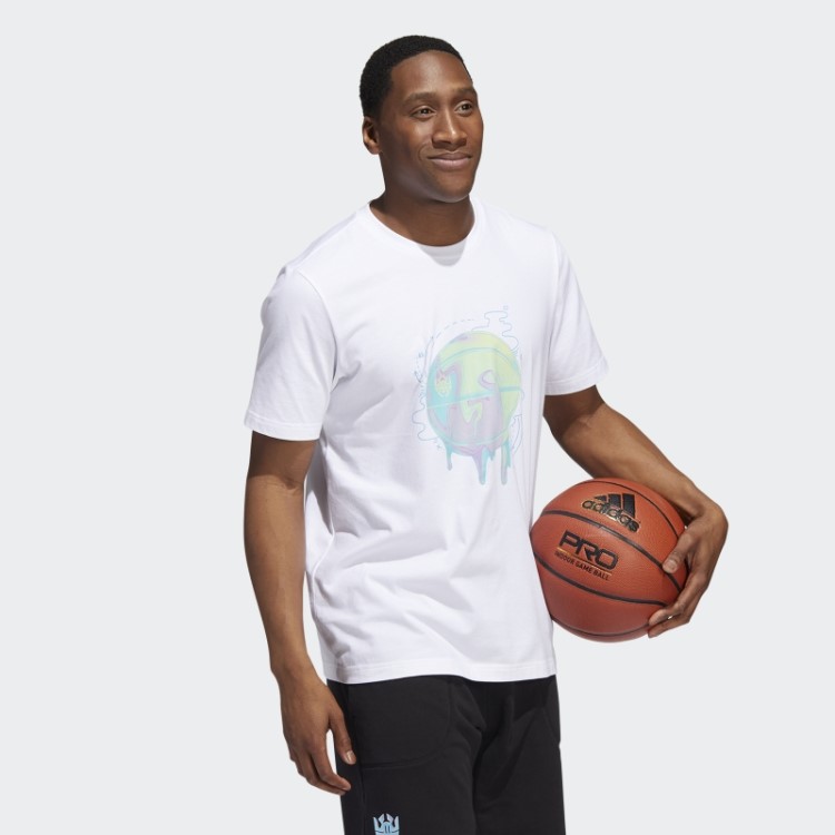 Adidas Branco D.o.n. Edição #4 Camiseta Dos Sonhos
