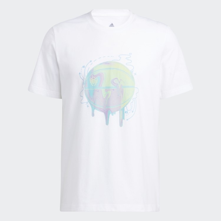 Adidas Branco D.o.n. Edição #4 Camiseta Dos Sonhos