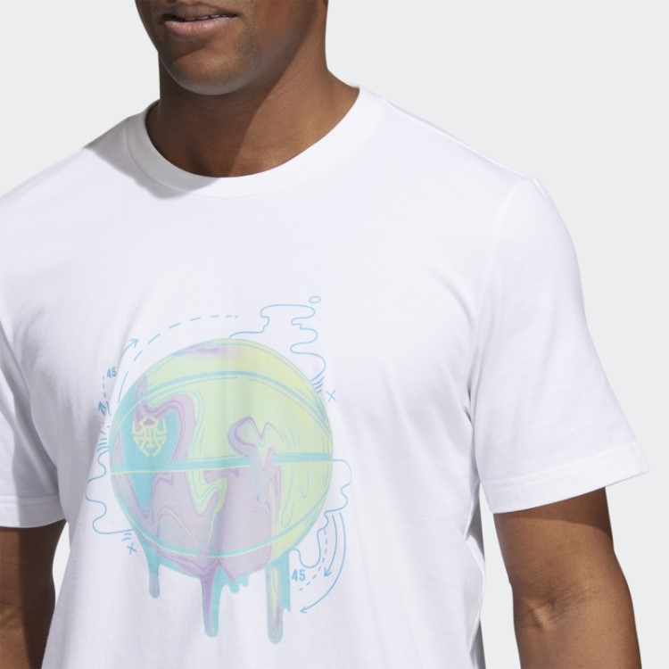 Adidas Branco D.o.n. Edição #4 Camiseta Dos Sonhos