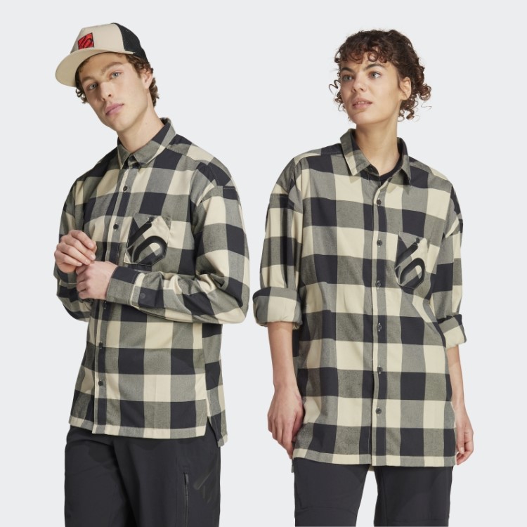 Top De Manga Longa De Flanela Five Ten Brand Of The Brave (gênero Neutro) Savana Adidas
