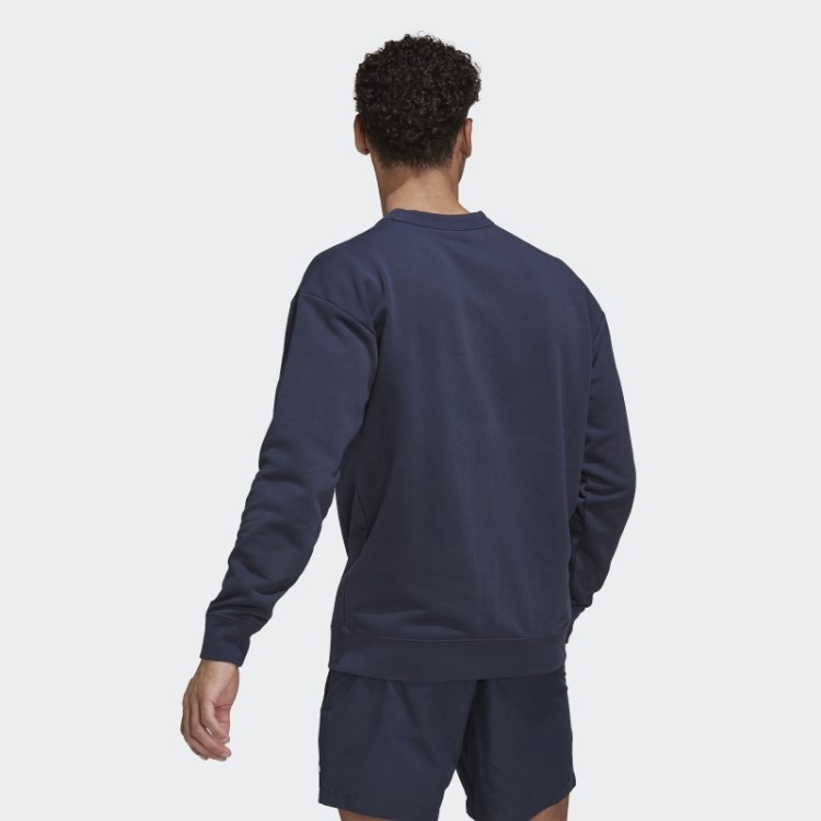 Moletom Real Madrid Dna Crew Adidas Night Navy