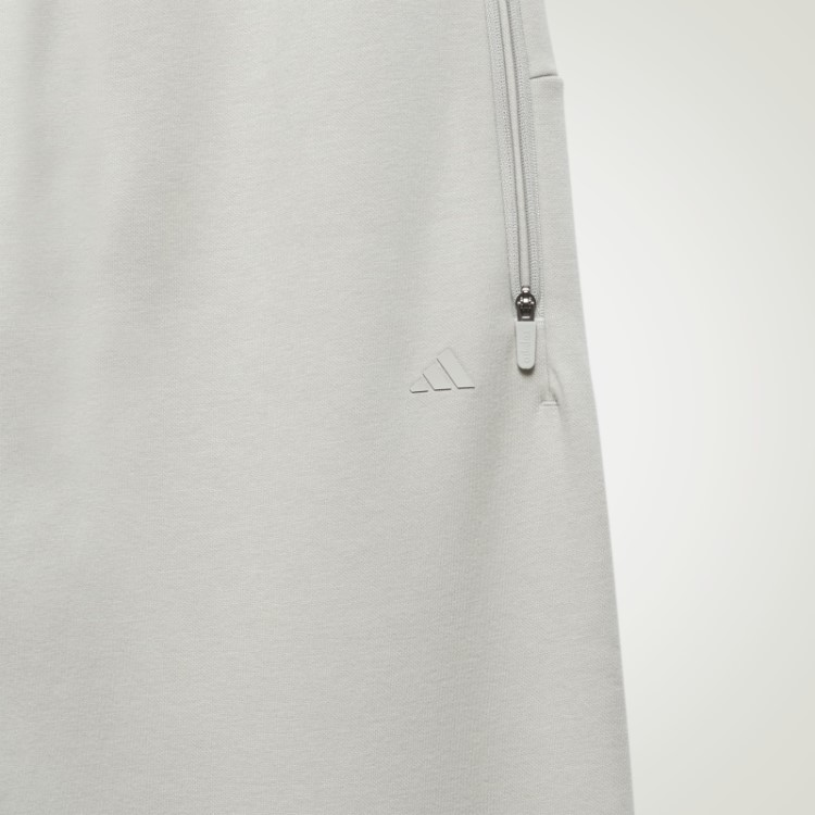 Calça De Moletom De Basquete Adidas Cinza Metálico