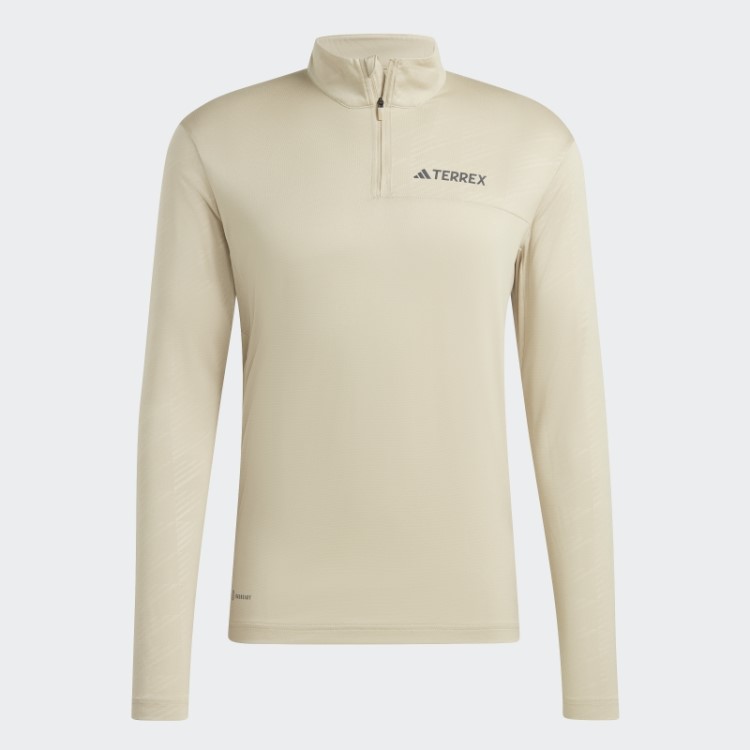 Top Terrex Manga Longa Com Meio Zíper E Manga Longa Savanna Adidas